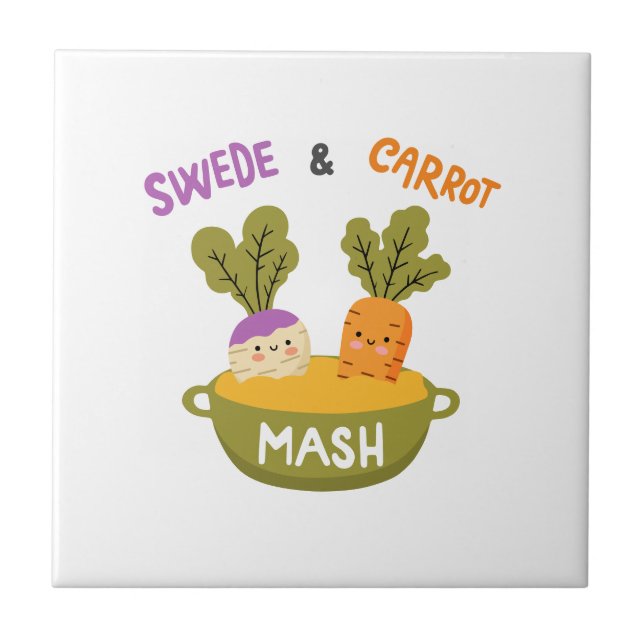 Swede and Carrot mash Tile (Front)