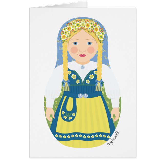 Swede Matryoshka Card (Front)