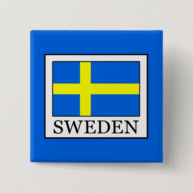 Sweden 15 Cm Square Badge (Front)