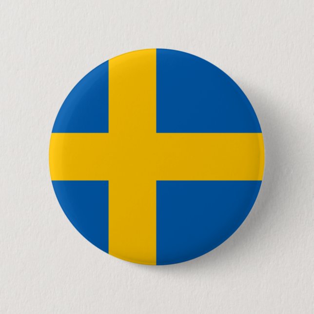 Sweden 6 Cm Round Badge (Front)
