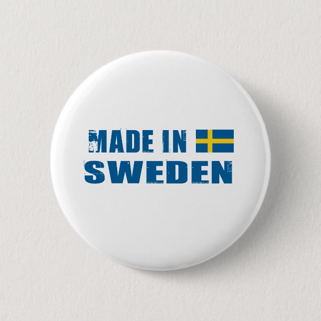 SWEDEN 6 CM ROUND BADGE (Front)