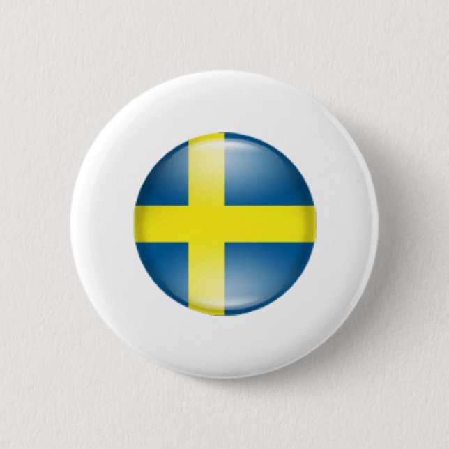 Sweden 6 Cm Round Badge (Front)