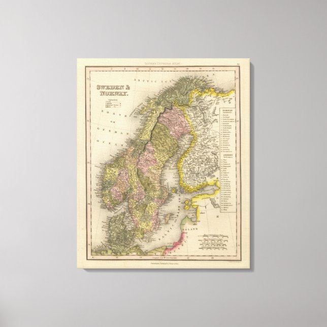 Sweden and Norway 5 Canvas Print (Front)