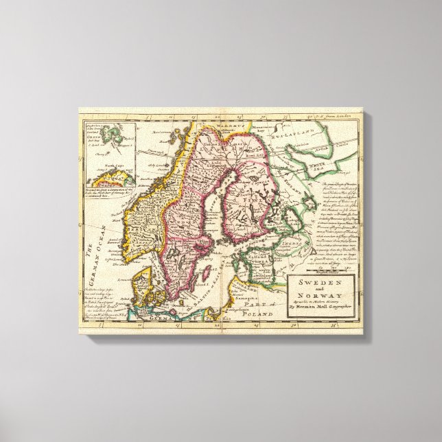 Sweden and Norway 7 Canvas Print (Front)