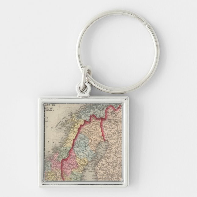 Sweden and Norway Key Ring (Front)