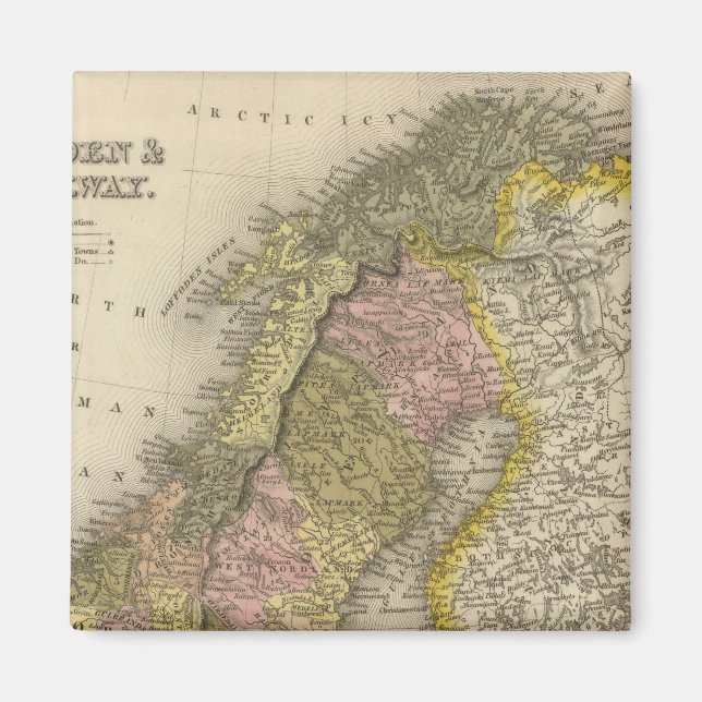 Sweden and Norway Magnet (Front)