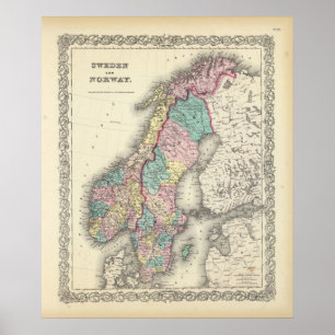 Sweden And Norway Poster