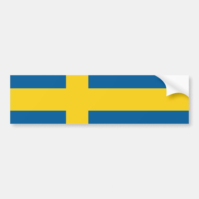 sweden bumper sticker (Front)