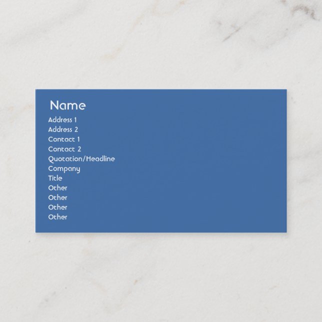 Sweden - Business Business Card (Front)