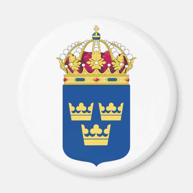 Sweden Coat of Arms Magnet (Front)