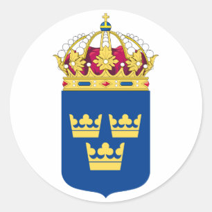 Sweden Coat of Arms Sticker
