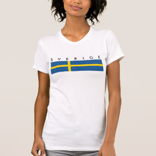 sweden country flag nation symbol text name T-Shirt