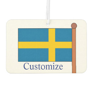 Sweden Country Flag Thunder_Cove Car Air Freshener