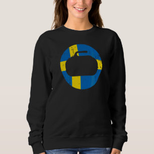 Sweden Curling Flag Stone Sport Curler Skip Team 1 Sweatshirt