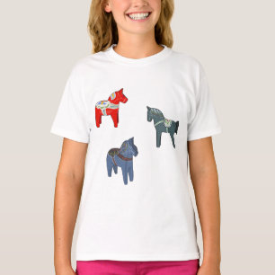 Sweden Dala Horse Dalecarlian Swedish T-Shirt