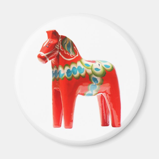 Sweden Dala Horse Magnet (Front)