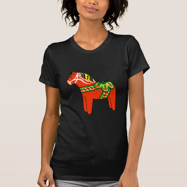 Sweden Dala Horse T-Shirt (Front)