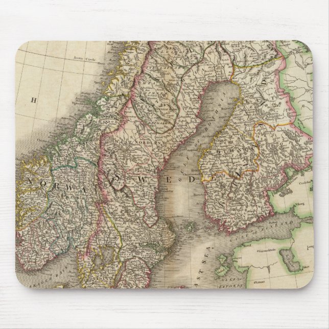 Sweden, Denmark and Norway Mouse Mat (Front)