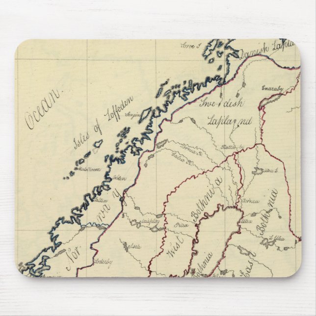 Sweden, Denmark, Norway 2 Mouse Mat (Front)