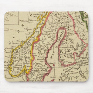 Sweden, Denmark, Norway, Finland, Iceland Mouse Mat