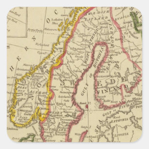 Sweden, Denmark, Norway, Finland, Iceland Square Sticker
