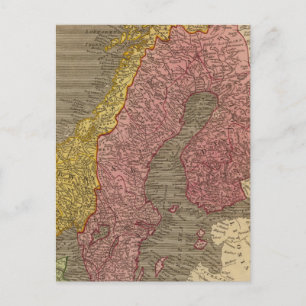 Sweden, Denmark, Norway Postcard