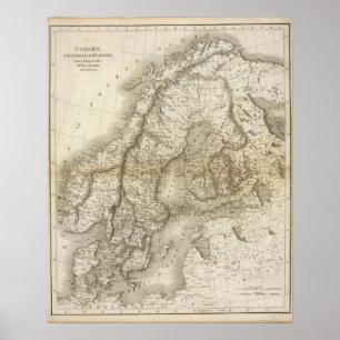 Sweden, Denmark, Norway Poster