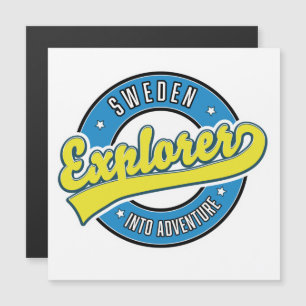 Sweden Explorer into Adventure logo.