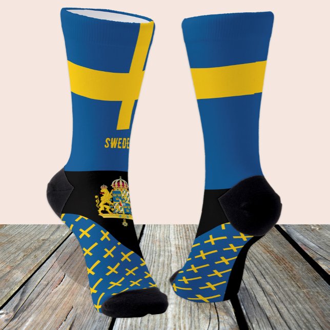 Sweden, fashion, Swedish flag, patriotic Socks (Creator Uploaded)