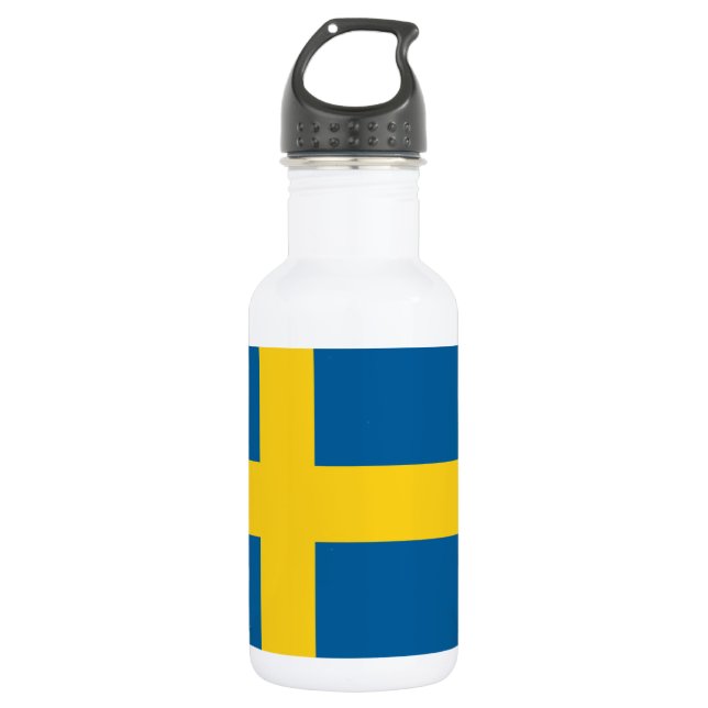 sweden flag 532 ml water bottle (Front)