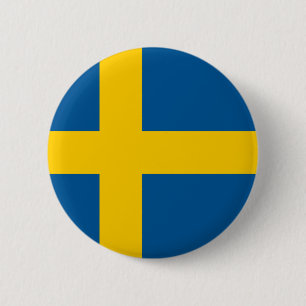 Sweden Flag 6 Cm Round Badge