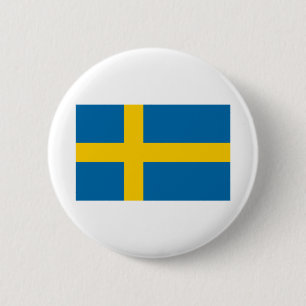 Sweden Flag 6 Cm Round Badge