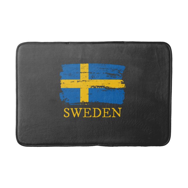 Sweden Flag Bath Mat (Front)