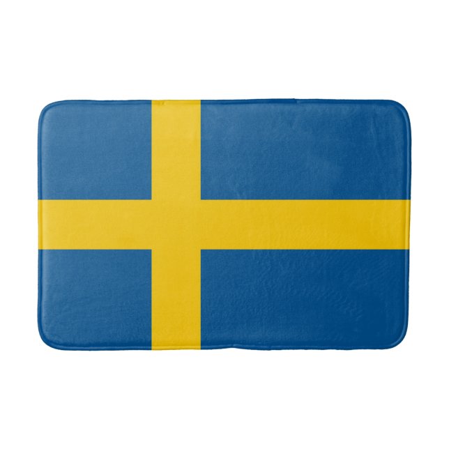 Sweden Flag Bath Mat (Front)