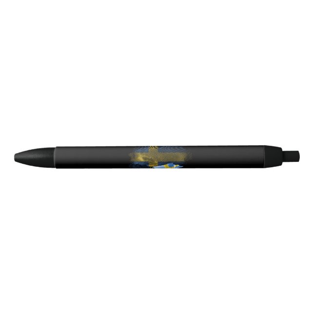 Sweden flag black ink pen (Front)