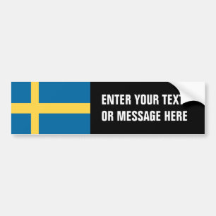Sweden Flag Bumper Sticker