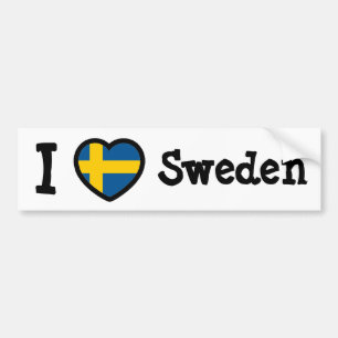 Sweden Flag Bumper Sticker