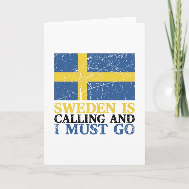 Sweden Flag Card (Front)