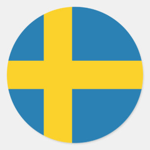 Sweden Flag Classic Round Sticker
