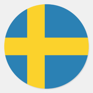 Sweden Flag Classic Round Sticker