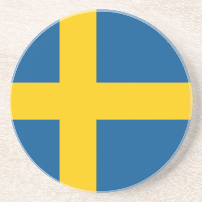 Sweden Flag Coaster (Front)
