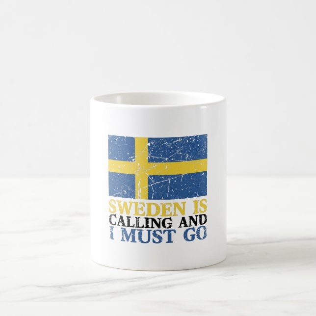 Sweden Flag Coffee Mug (Center)