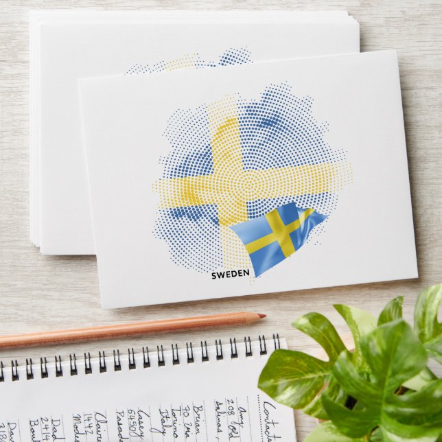 Sweden flag envelope (Stacked)