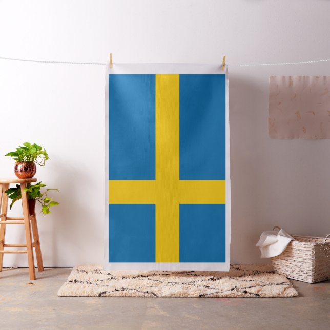 Sweden flag fabric (In Situ)