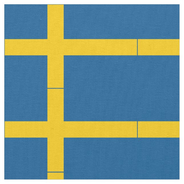 Sweden Flag Fabric (Close Up)