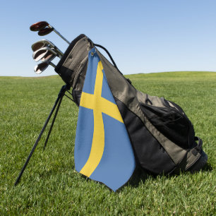 Sweden flag golf towel