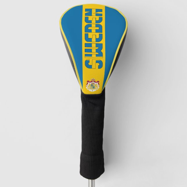 Sweden Flag Gorgeous Patriotic Golf Head Cover (Front)