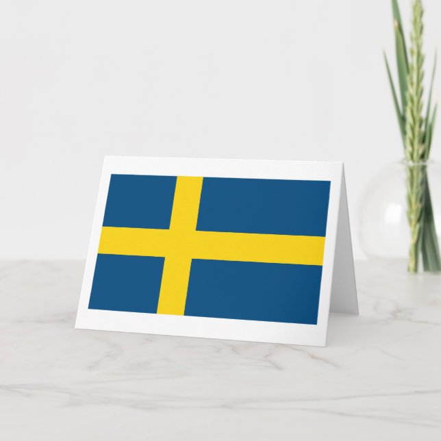 Sweden Flag Greeting Card (Front)
