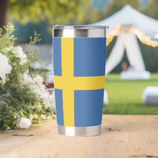 Sweden flag insulated tumbler