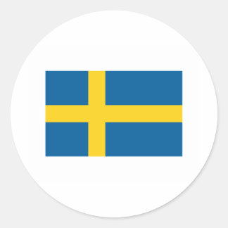 Sweden FLAG International Classic Round Sticker